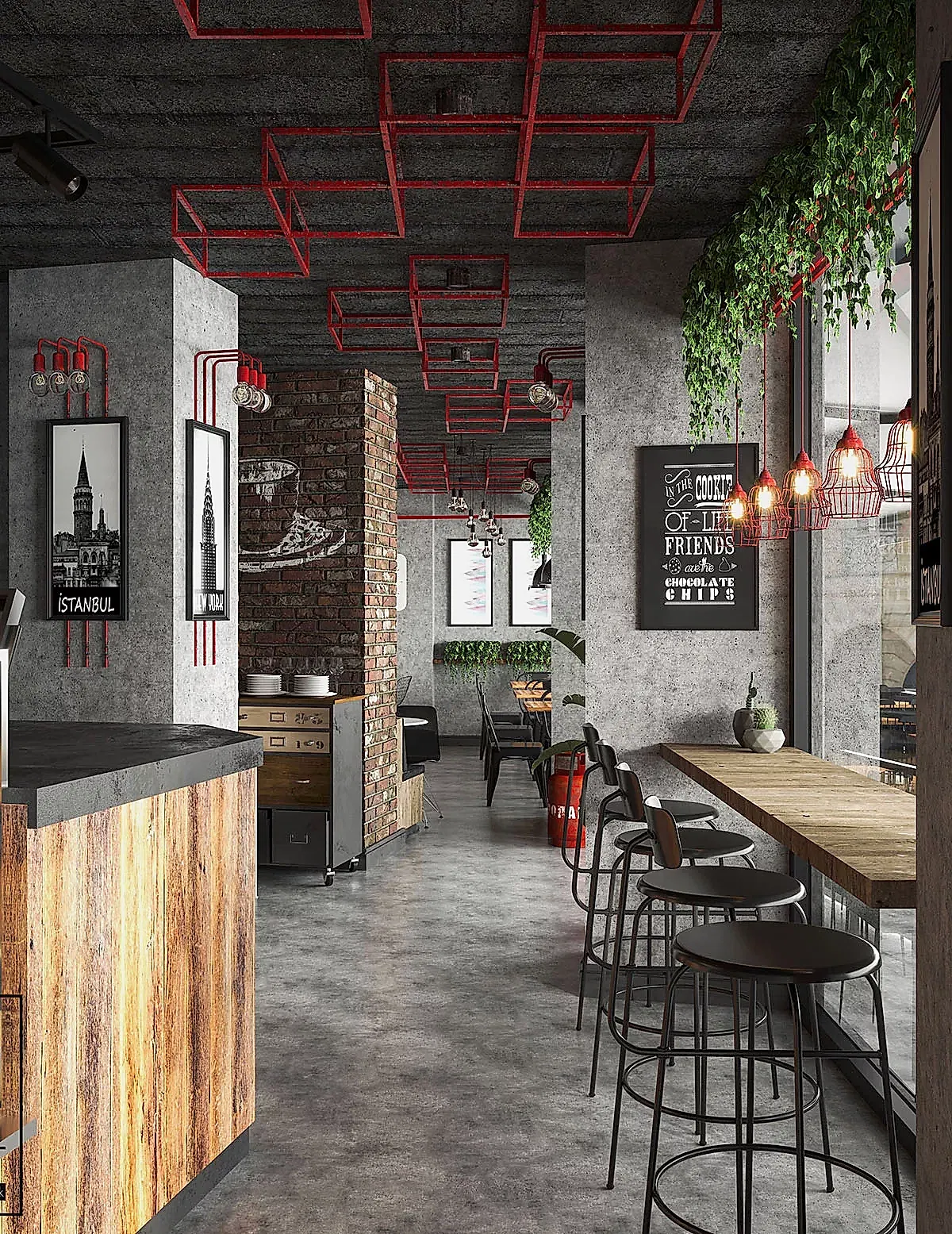 konsept cafe tasarımları