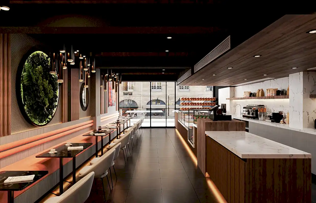 cafe iç mekan tasarımları