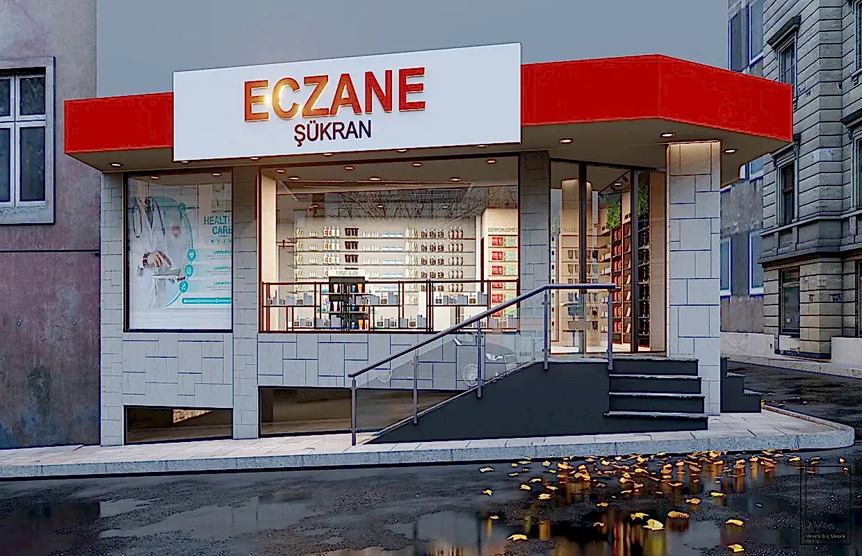 modern eczane tasarımları
