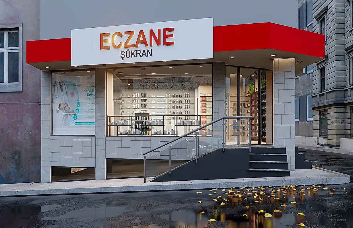 modern eczane tasarımları