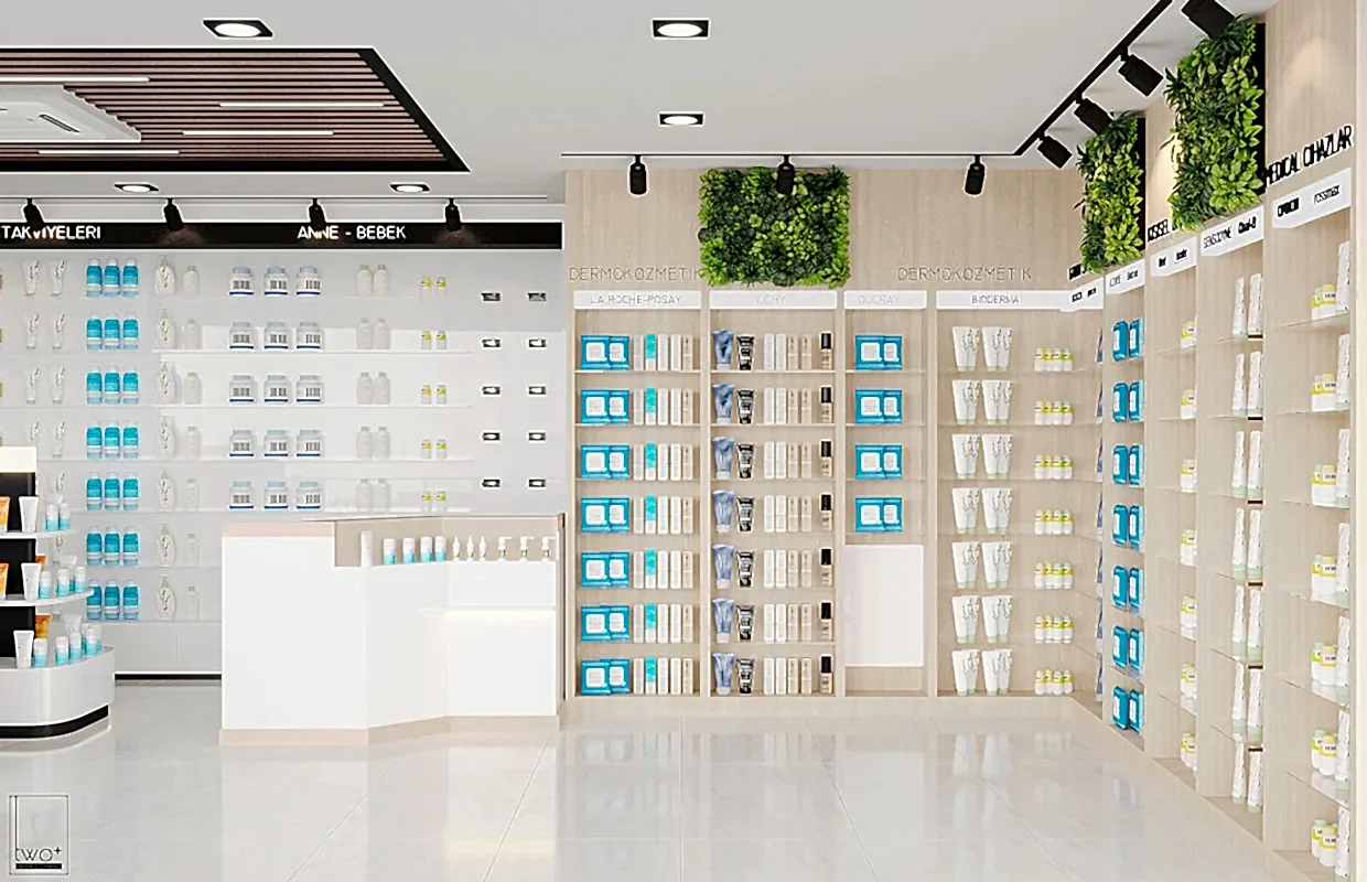 modern eczane tasarımları