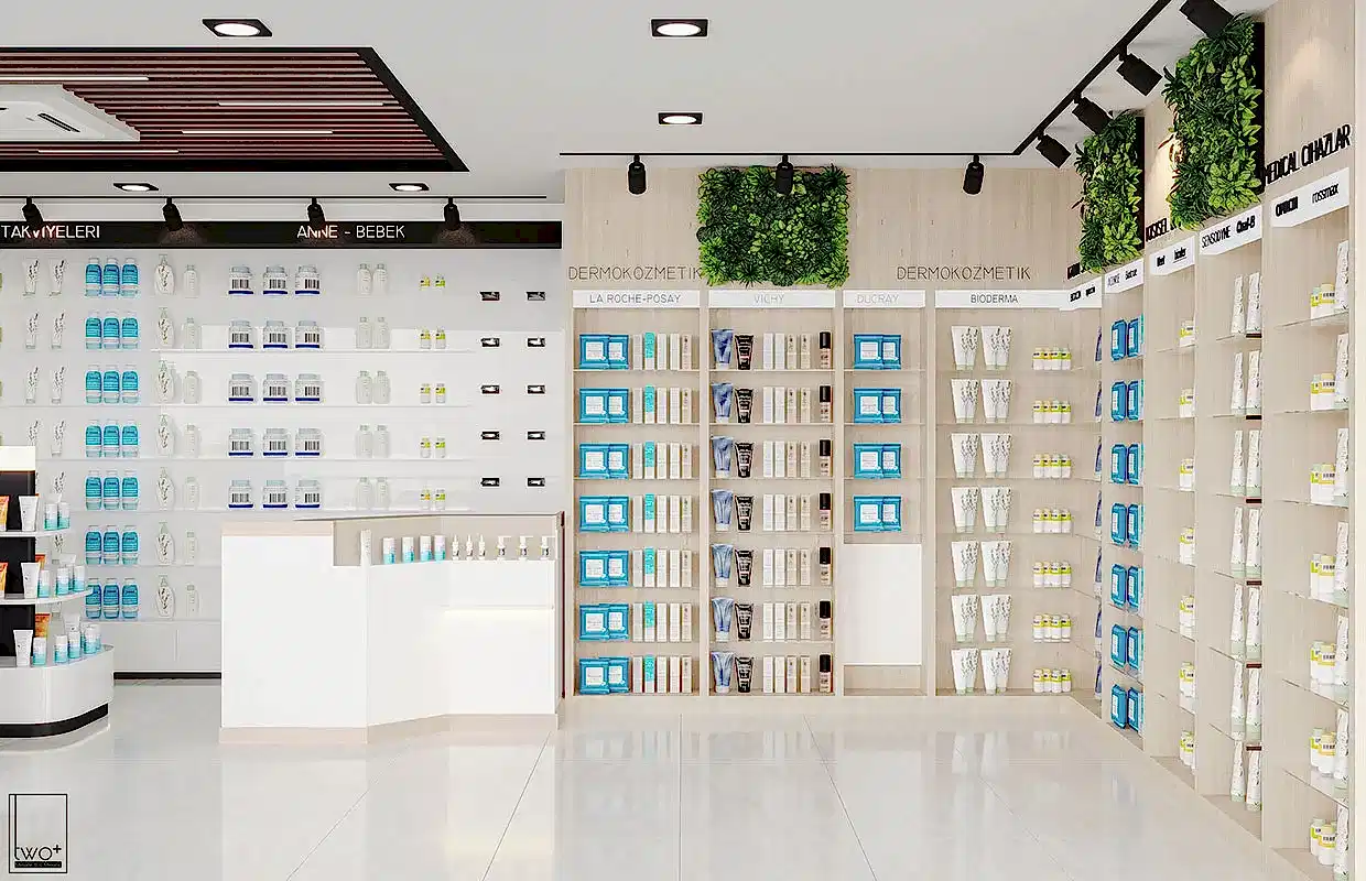modern eczane tasarımları